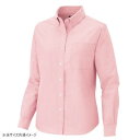 アイトス レディース長袖オックスボタンダウンシャツ ピンク 3L 7871【お寄せ品、返品キャンセル不可。欠品終売時連絡あり】(4)