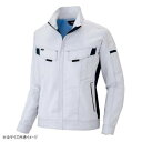 アイトス 長袖ブルゾン(男女兼用) シルバーグレー×ネイビー LL 6801【お寄せ品、返品キャンセル不可。欠品終売時連絡あり】(4)