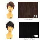 プリシラ MANオールウィッグ スタイリッシュショート MA-100 耐熱 SB・スタンダードブラック【お寄せ品、返品キャンセル不可。欠品終売時連絡あり】(4)