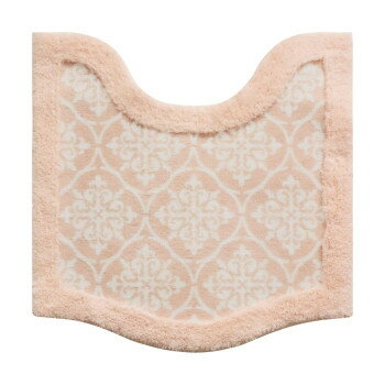 メリージェラートトイレマット「タイル」　60×60cm ・シェルピンク【お寄せ品、返品キャンセル不可。欠..