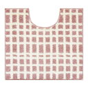 ナチュラルトイレマット 55×60cm チェックピンク【お寄せ品、返品キャンセル不可。欠品終売時連絡あり】