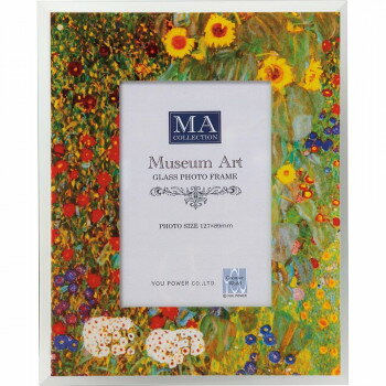 【メール便】 ユーパワー 名画ガラスフォトフレームフレーム クリムト「サンフラワー」 MF-02042【お寄せ品、返品キャンセル不可。欠品終売時連絡あり】