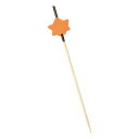 萬洋 飾り串 紅葉 (橙)9cm100本入 18-392A【お寄せ品、返品キャンセル不可。欠品終売時連絡あり】