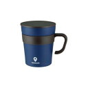 CC-18 cococafe -ココカフェ- 真空二重 取手付きマグカップ 250ml ネイビー【お寄せ品、返品キャンセル不可。欠品終売時連絡あり】(3)