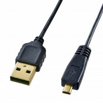 【メール便】 サンワサプライ 極細ミニUSBケーブル ミニBタイプ KU-SLAMB810【お寄せ品、返品キャンセル不可。欠品終売時連絡あり】