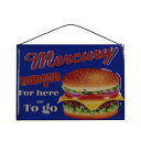 マーキュリーティンサイン BURGER ME011266【お寄せ品、返品キャンセル不可。欠品終売時連絡あり】