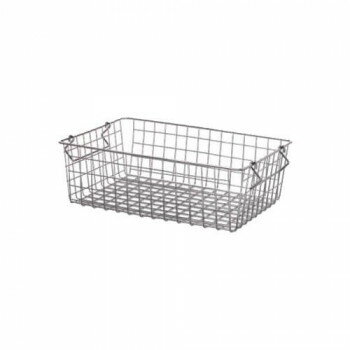 【直送品】63395 スタッキングバスケット シルバー【お寄せ品、返品キャンセル不可。欠品終売時連絡あり】