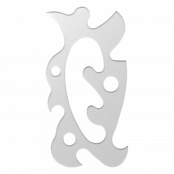 【メール便】 万能雲型定規　中型　1-811-0401【お寄せ品、返品キャンセル不可。欠品終売時連絡あり】