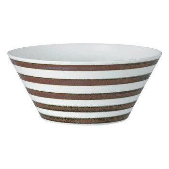 西海陶器 エッセンス es bowl ボーダー BN(L) 19615【お寄せ品、返品キャンセル不可。欠品終売時連絡あ..
