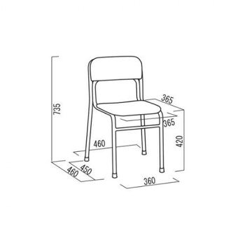 【直送品】リブラ チェア グリーン/クロムメッキ SL-42C【お寄せ品、返品キャンセル不可。欠品終売時連絡あり】 [2]