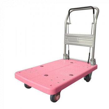 【直送品】静音台車　ドラムブレーキ付・ハンドル折りたたみ式　最大積載量200kg　PLA200M1-DX-DB　ピ..