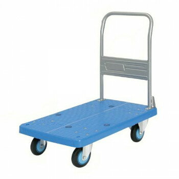 【直送品】プラスチックテーブル台車　ハンドル固定式　最大積載量250kg　PLA250Y【お寄せ品、返品キャンセル不可。欠品終売時連絡あり】(4)