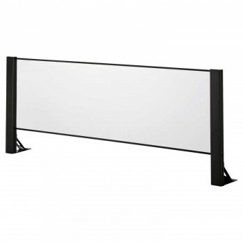 【直送品】豊國工業 飛沫ガードアクリルパネル 片面用単体 H600×W1500mm HG-AK1506-B ブラック【お寄せ..