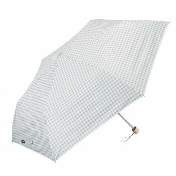Waterfront ぺん細サンシェイド 折りたたみ傘 50cm ギンガムチェック ベージュ S350-1132BG1-B4【お寄せ品、返品キャンセル不可。欠品終売時連絡あり】