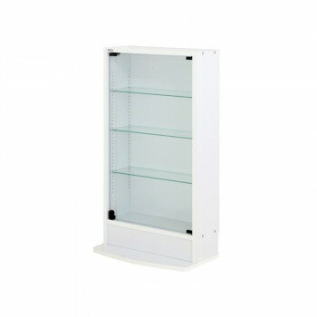 Racks - 【直送品】コレクションラック レギュラー ロータイプ 奥行19cm本体 CR-T5519L　W・ホワイト【お寄せ品、返品キャンセル不可。欠品終売時連絡あり】