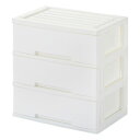 【直送品】ニューライフ ワイド3段 ホワイト NLW-3WH GP-210113【お寄せ品、返品キャンセル不可。欠品終売時連絡あり】