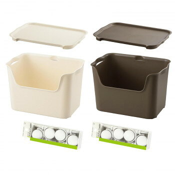 【直送品】収納ケース　katasu(カタス)　カタスセット　K-hL2+fML2+AC2　BR/WH　ホ...