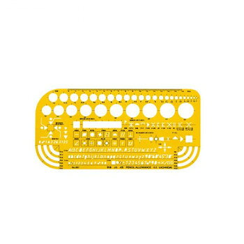 【メール便】 テンプレート No.861 機械記号定規 012-0006【お寄せ品、返品キャンセル不可。欠品終売時連絡あり】