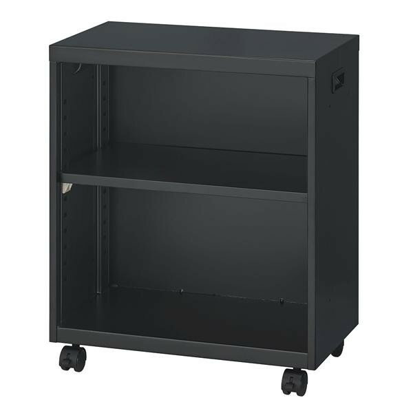 【直送品】ナカバヤシ キャスター付キャビネット デスクターナ H600 ブラック ND-722-BK【お寄せ品、返..