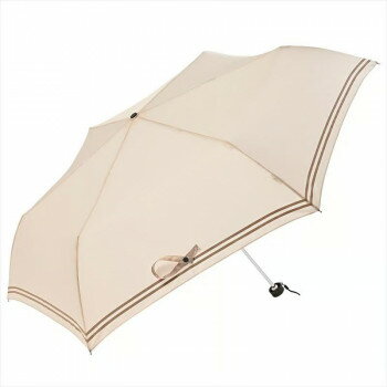 晴雨兼用折畳傘 セーラーボーダーミニ55 ベージュ 1620【お寄せ品、返品キャンセル不可。欠品終売時連絡あり】