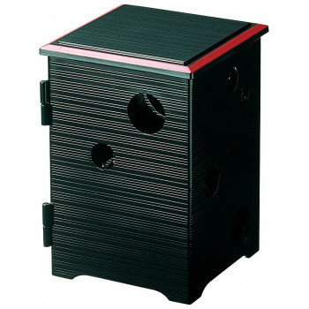 【メール便】 福井クラフト　開き松花堂ツボツボ 黒天朱(蓋・親) 21015650【お寄せ品、返品キャンセル不可。欠品終売時連絡あり】