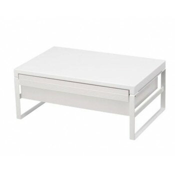 Other - LIHIT LAB.(リヒトラブ)　机上台　幅390mm　引出し付ハイタイプ　白　A-7342-0【お寄せ品、返品キャンセル不可。欠品終売時連絡あり】
