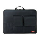 LIHIT LAB.(リヒトラブ) Designed for arrangement バッグインバッグ ワイドタイプ A4 黒 A-7559-24【お寄せ品、返品キャンセル不可。欠品終売時連絡あり】