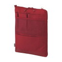 LIHIT LAB.(リヒトラブ) バッグインバッグ(タテ型) A4 レッド A-7683-3【お寄せ品、返品キャンセル不可。欠品終売時連絡あり】