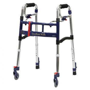 【メーカー直送（大型）】ユーバ産業　スライドフィットEX歩行器(ミニタイプ)　後脚スタンド　M-0293ST【お寄せ品、返品キャンセル不可。欠品終売時連絡あり】