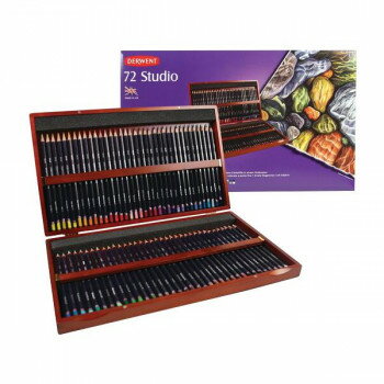 ダーウェント スタジオ 72色セット ウッドボックス DWSPS72W【お寄せ品、返品キャンセル不可。欠品終売時連絡あり】