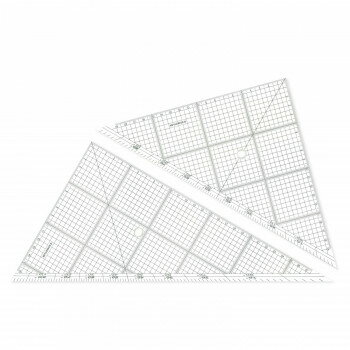 ステッドラー レイアウト用方眼三角定規 30CM ST96630【お寄せ品、返品キャンセル不可。欠品終売時連絡..