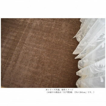 【直送品】Keepar　キーパー　カットパイルカーペット　防ダニ・抗菌・防音・床暖対応 ブラウン 江戸間..