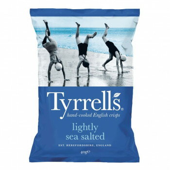 【直送品】Tyrrell's ティレル ポテトチップス ライトリーシーソルト 40g 12入 輸入菓子【お寄せ品、返品キャンセル不可。欠品終売時連絡あり】
