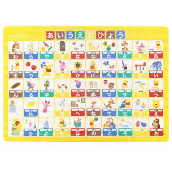 オカトー　お風呂マット　あいうえおひょう　プーさん【お寄せ品、返品キャンセル不可。欠品終売時連絡あり】のサムネイル