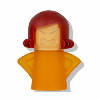 グローバル・ジャパン 電子レンジスチームクリーナー プンプンマミィ ブラウン×オレンジ【お寄せ品、返..