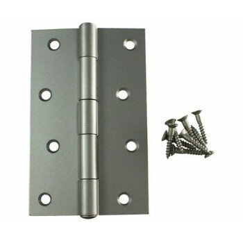 【メール便】 ハイロジック　26030　シルバー丁番　127mm　1枚入【お寄せ品、返品キャンセル不可。欠品..