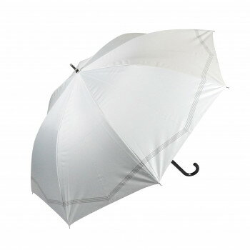 藤田屋 晴雨兼用長傘ジャンプ 58cm 晴雨兼用ジャンプ ボーダーリボン ホワイト SJ-2551(KT)【お寄せ品、返品キャンセル不可。欠品終売時連絡あり】