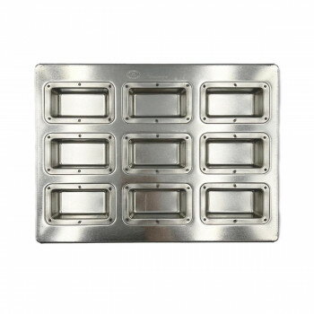 松永製作所　シリコン加工　シルバーフィナンシェ深型天板9P MS24【お寄せ品、返品キャンセル不可。欠..