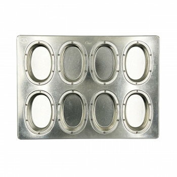 松永製作所　シルバーオーバル天板8P MS147【お寄せ品、返品キャンセル不可。欠品終売時連絡あり】