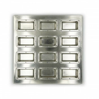 松永製作所　シルバースリムフィナンシェ天板12P MS162【お寄せ品、返品キャンセル不可。欠品終売時連..