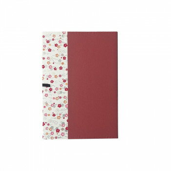 【メール便】 ミニ軽々半紙ばさみ 友禅鳥の子 エンジ・FA22-2【お寄せ品、返品キャンセル不可。欠品終..