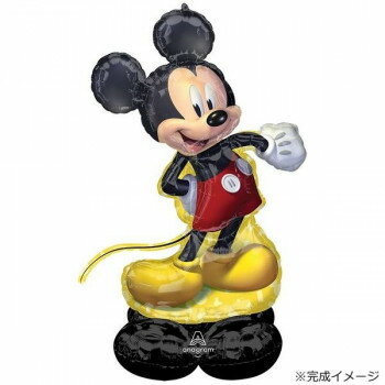 【直送品】アナグラム社製　　AirLoonz　エアルーンズ　ミッキーマウス　幅83×高さ132cm A43371【お寄せ品、返品キャンセル不可。欠品終売時連絡あり】