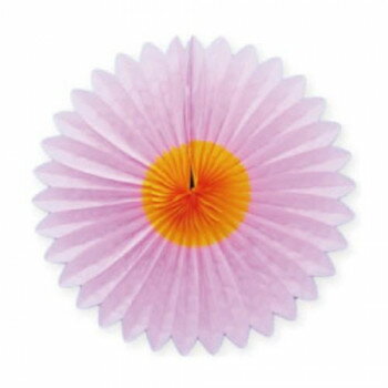 【直送品】ハニカムデコレーション フラワーファン ピンク/イエローL 1031-3【お寄せ品、返品キャンセル不可。欠品終売時連絡あり】