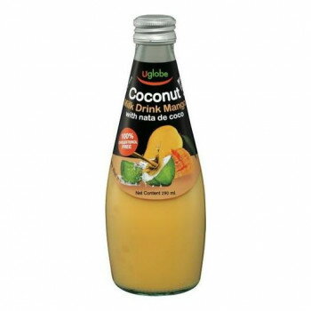 【直送品】ユーグローブ ココナッツミルクドリンク マンゴー(ナタデココ入り) 290ml 12個セット 162002【お寄せ品、返品キャンセル不可。欠品終売時連絡あり】