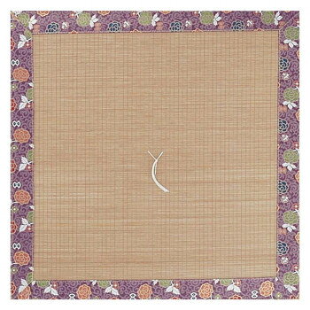 【直送品】サカエ金襴　御前藺草(いぐさ)座布団　竹　亜麻色　両面【お寄せ品、返品キャンセル不可。欠品終売時連絡あり】
