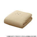 【直送品】洗える やわらか イブル生地 マルチカバー アイボリー 約200×250cm 9845553【お寄せ品、返品キャンセル不可。欠品終売時連絡あり】