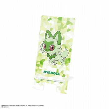 【メール便】 ポケットモンスター アクリルスマホスタンド ニャオハ POKE-859A【お寄せ品、返品キャンセル不可。欠品終売時連絡あり】