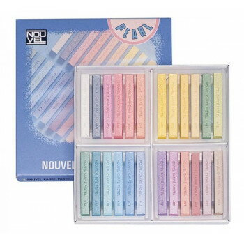 【メール便】 NOUVEL CARRE PASTEL ヌーベルカレーパステル 24色パールセット NCT-24P 424635【お寄せ品、返品キャンセル不可。欠品終売時連絡あり】