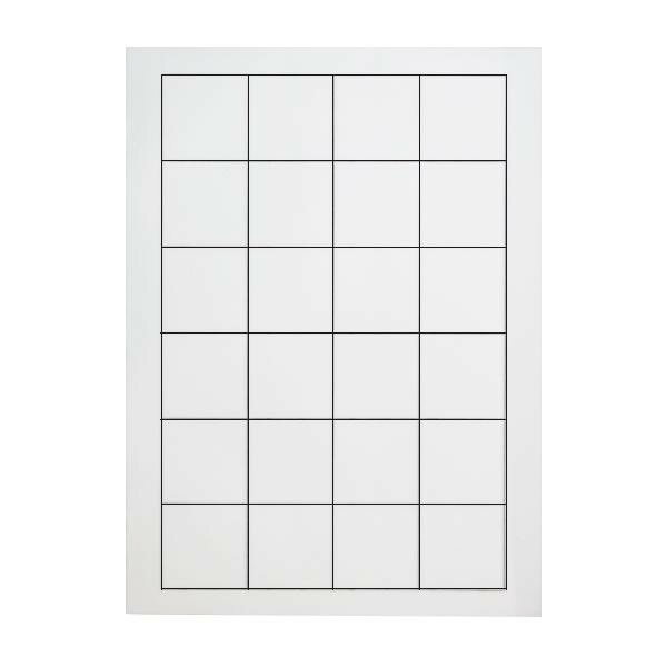 【直送品】罫入半紙　道風　升目　100枚 PK35【お寄せ品、返品キャンセル不可。欠品終売時連絡あり】