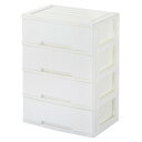 【直送品】ニューライフ ワイド4段 ホワイト NLW-4WH GP-210115【お寄せ品、返品キャンセル不可。欠品終売時連絡あり】
